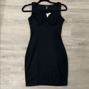 Black, fitted comfortable dress